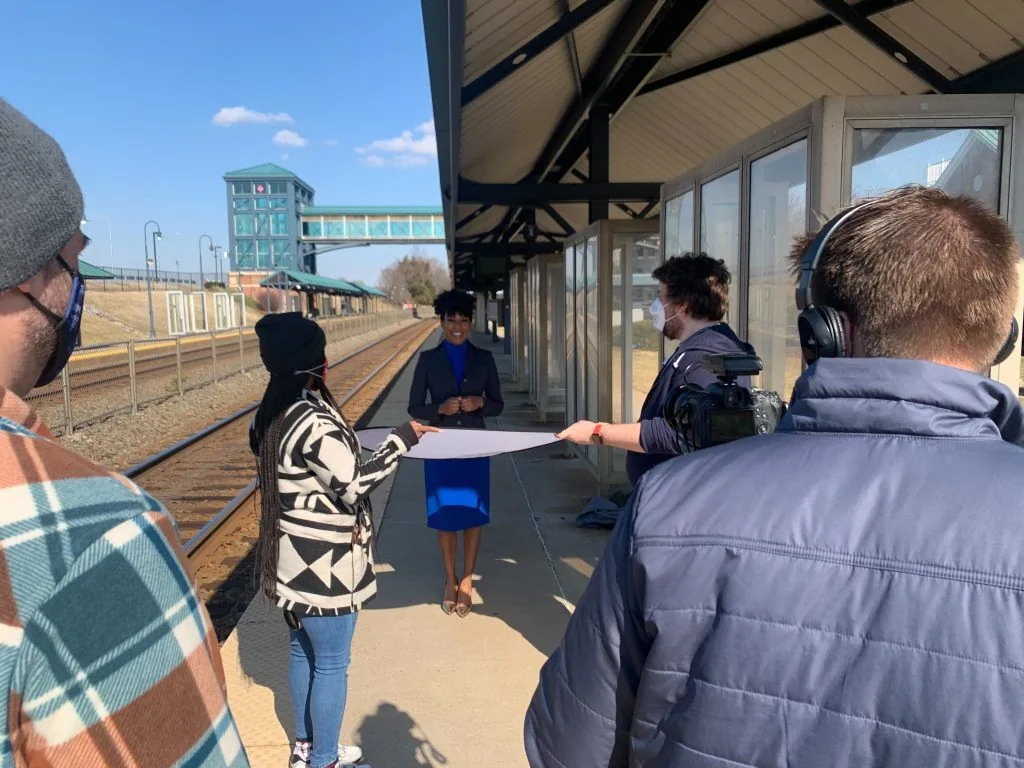 COMPETE’s team in action–filming a VA House of Delegates Intro Video