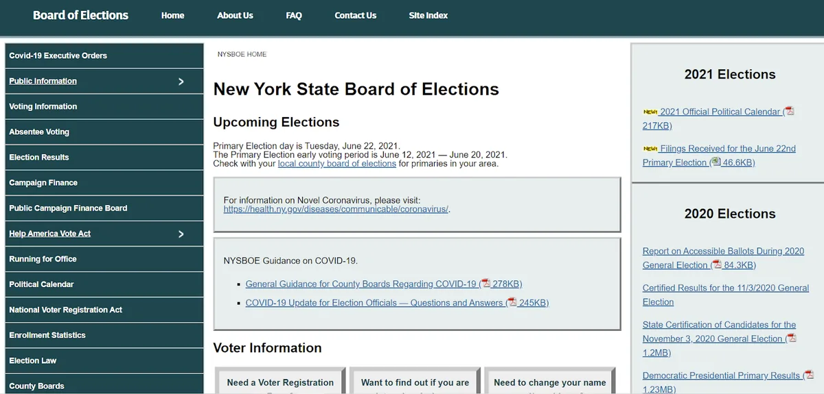 New York State Board of Elections