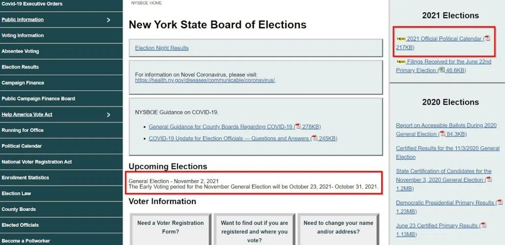 New York State Board of Elections