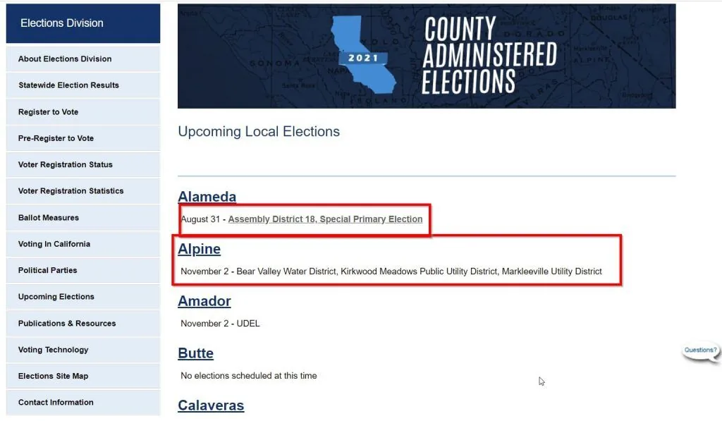 County administered elections
