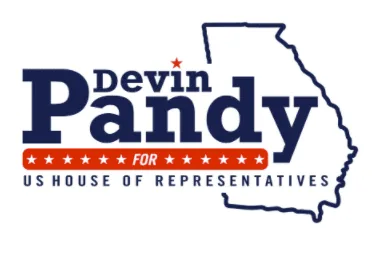 Devin Pandy’s campaign logo state shaped political campaign logos